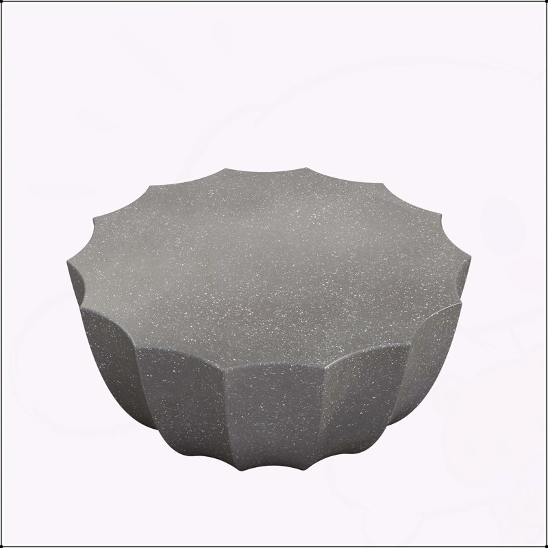 Table basse d'extérieur imperméable 35,43 po, Gris