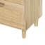 Commode contemporaine en rotin de 51 po avec tiroirs-2131172501