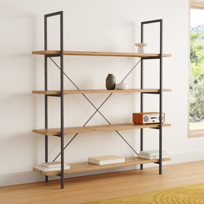 Gwyneth Etagere Bookcase, 77" H x 72" W x 17'' D