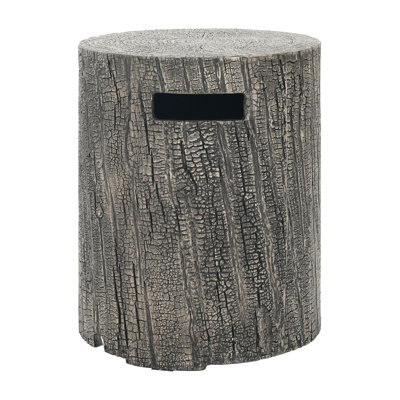 16X20 Inch Magnesium Oxide Tank Holder With Grey Shade, Round Shape, Lightweight And For Courtyard, No Assembly Required Balcony,
