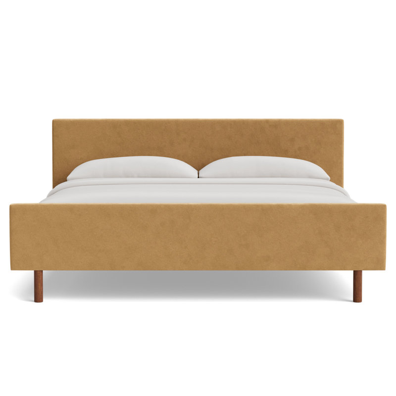 Skinny Fat Bed, King, Performance Velvet - Nutmeg