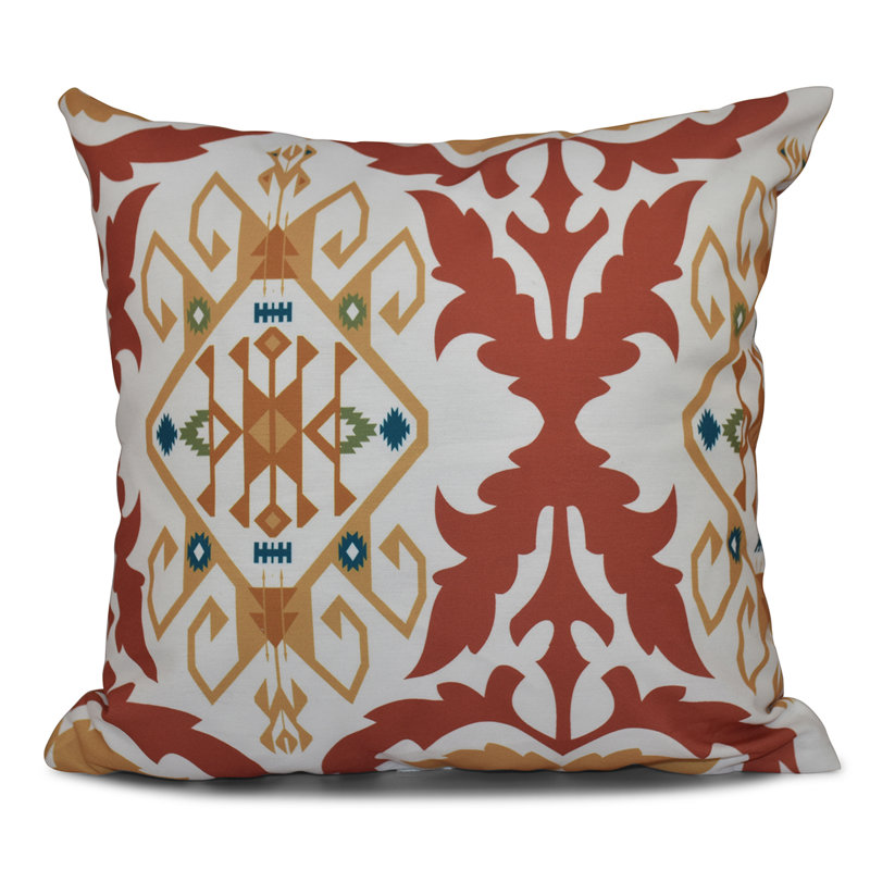 Coussin et insert Happy Hippy, H 16 po x l 16 po, Corail