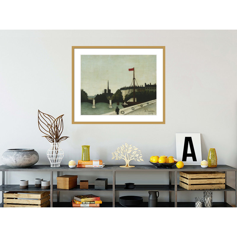 Notre Dame par Henri Rousseau - Impression numérique sur toile, H 33,5 po x l 40,23 po