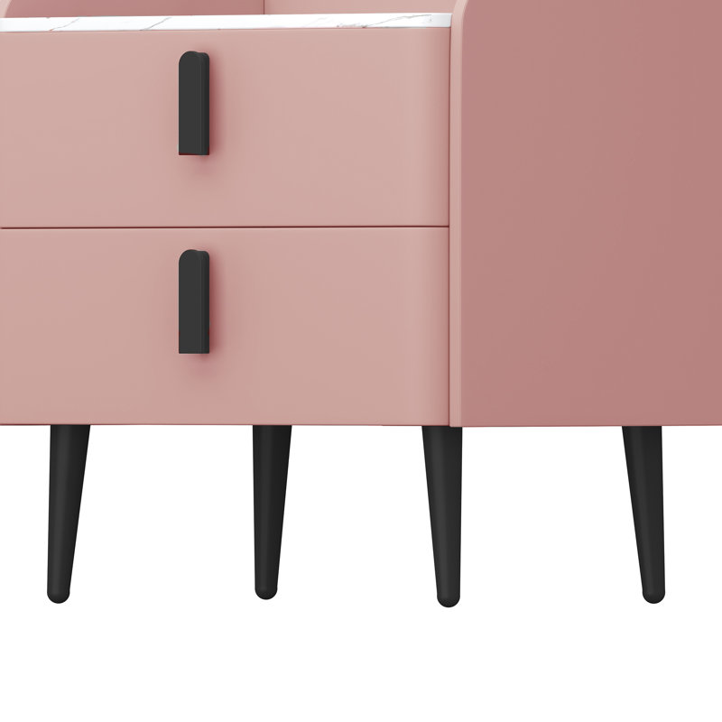 Table de bout (ensemble de 2), Rose