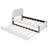 White Upholstered Twin Platform Bed  With Pull-Out Trundle-1299250819-1299250844