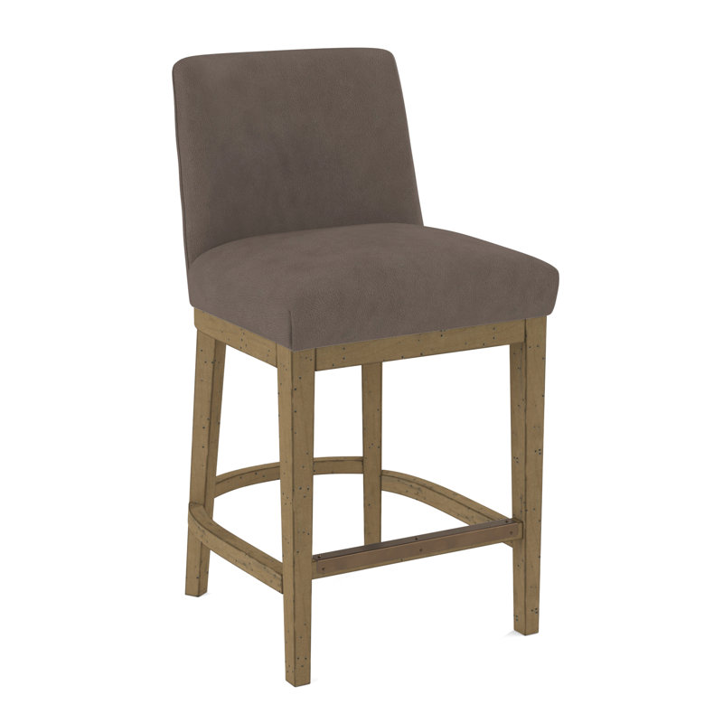 Upholstered Stool, Black, Evolution Silver Fox