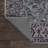 Sarok Ornate Persian All-Over Machine-Washable Purple/Gray Rug-1840703018