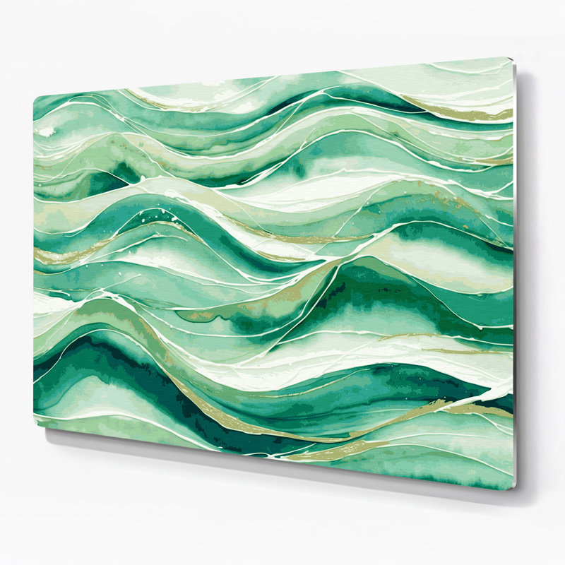 Art nautique vert nautique vert nautique, H 11 po x l 14 po