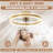 19.7 inch Low Profile Ceiling Fans with Lights and Remote-826018390