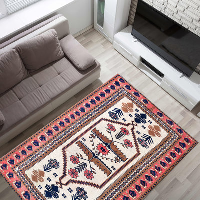 Artistic Non Woven Soft Type Printed Rug with Intricate Floral Design and Vibrant Hues for a Chic and Sophisticated Home Decor Enhancement