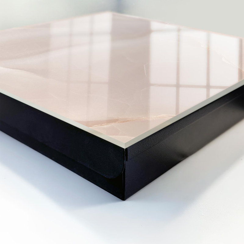 Key storage cabinet, Opens to the right, 30x30x5, Black, Delicate beige and cream structures, 
