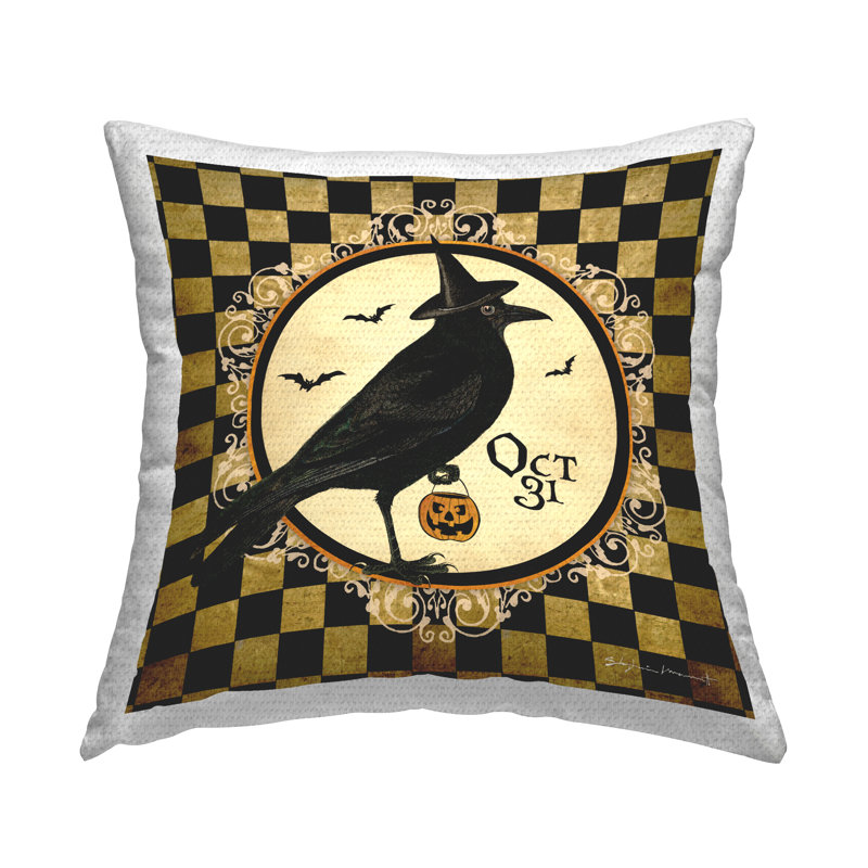 Checkered Outdoor Throw Pillow