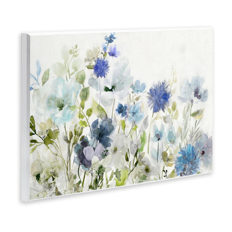 "Blue Opaque Flower Layers" par Carol Robinson, H 10 po x l 15 po