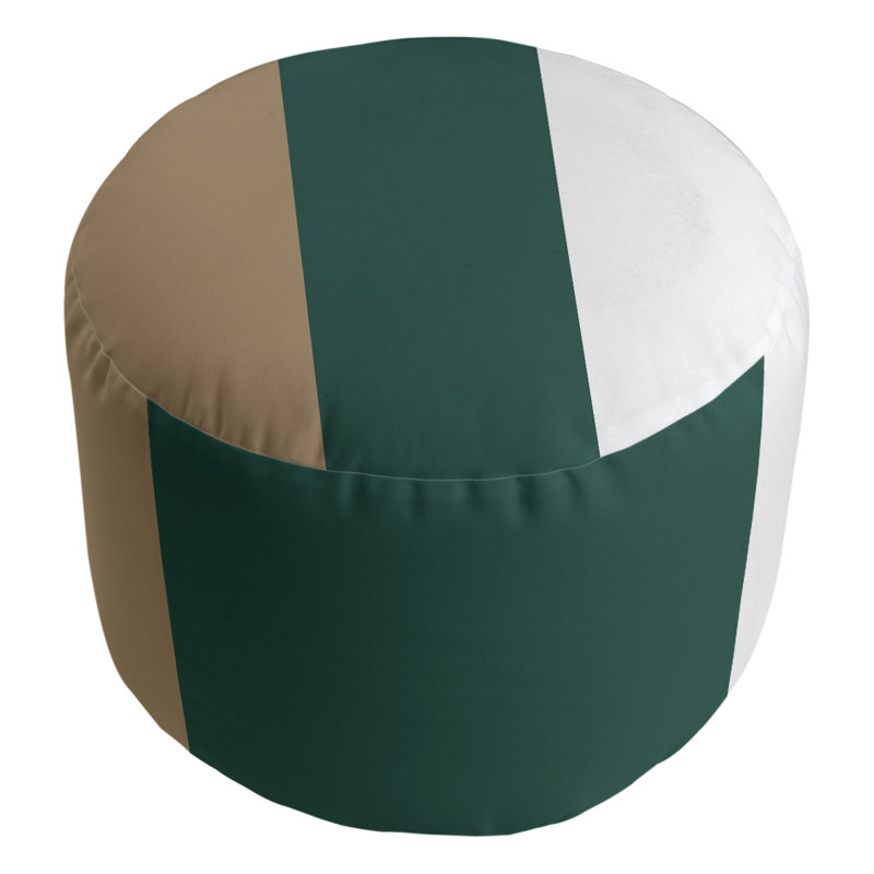 Repose-pieds repose-pieds rond 20,5" new velours, Gold/Green/White