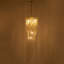 Luminaire suspendu en forme de lustre en spirale en cristal E12