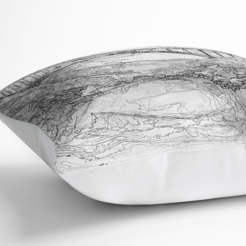 Square Cushion, 55cm H x 55cm W x 20cm D, White