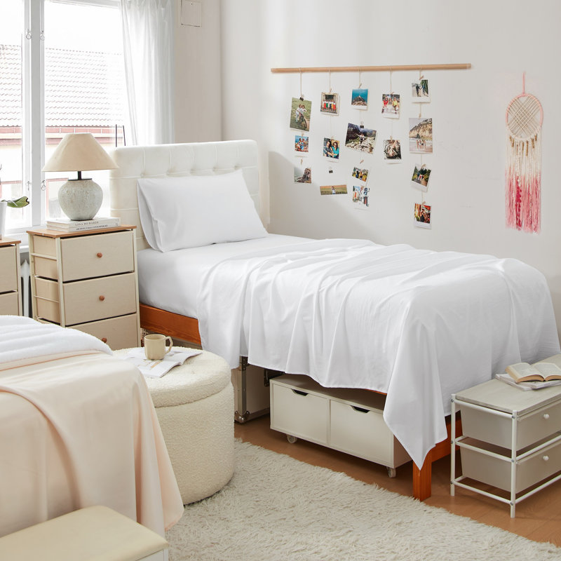Ensemble de draps double TG, Blanc