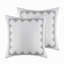Housse de couette en chenille multicolore - Chambre avec literie en coton à motif géométrique-121409460