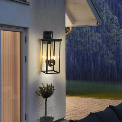 4-Light Outdoor Wall Light (No Bulbs)