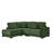 93'' Reversible Modern Upholstered L-Shape Sectional Sofa-371120055
