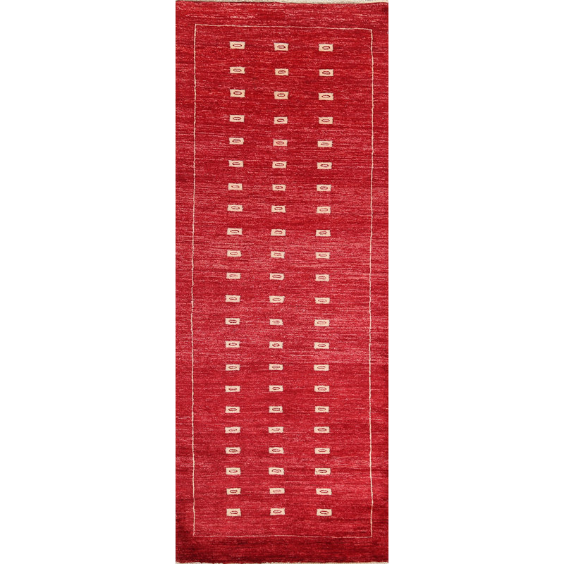 Tapis rouge rouge Gabbeh Kashkoli