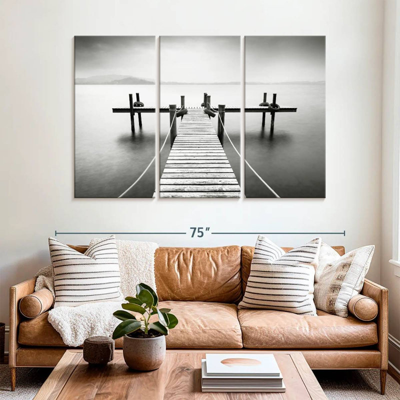 Aletra Misty Lake Pier, 42" H x 65" W