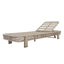 Ensemble de chaise longue Bodhi tissé avec dossier réglable, table d'appoint et coussin-129380600-129380601