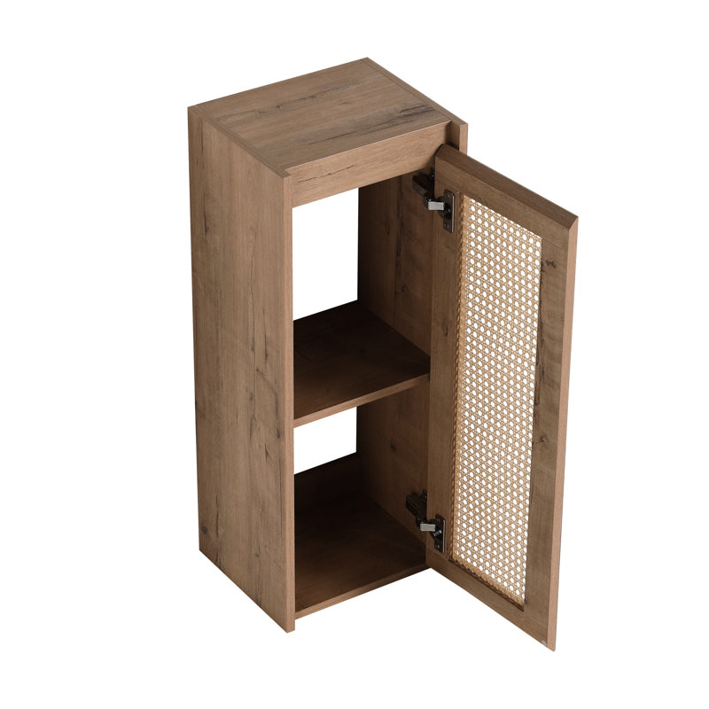 Armoire de salle de bain latérale, portes à fermeture douce, conception à fixation flottante