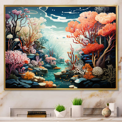 Underwater Coral Reef Profondeurs II - reproduction sur toile