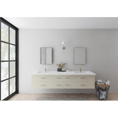 Calgary 90.5 " Double Bathroom Vanity Base