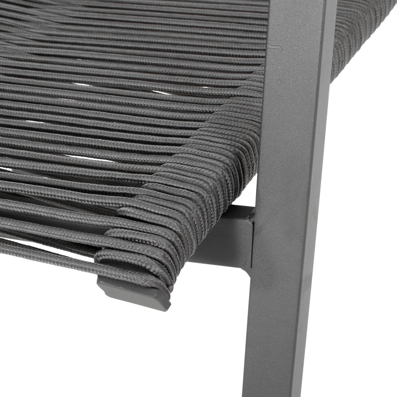 Chaises de table à manger pour patio, Gris