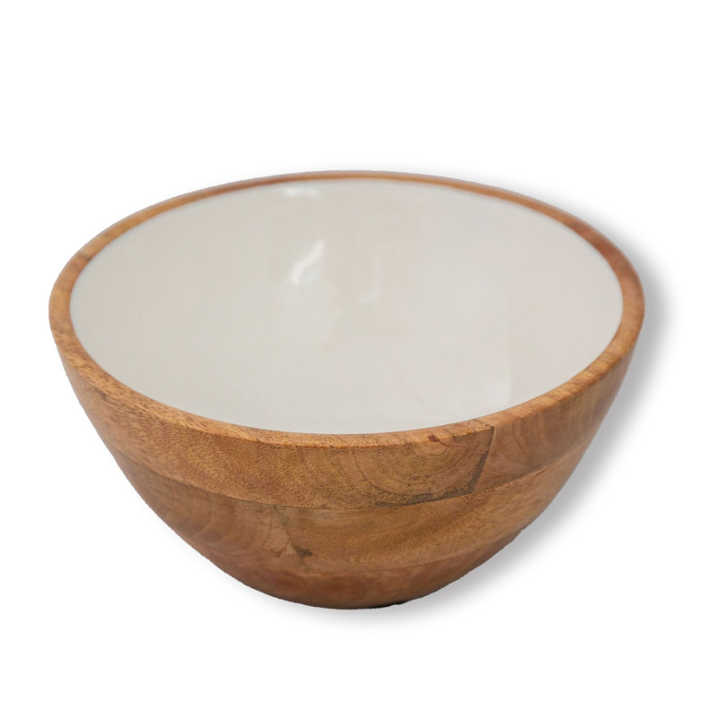 Millwood Pines Mango Wood Serving Bowl