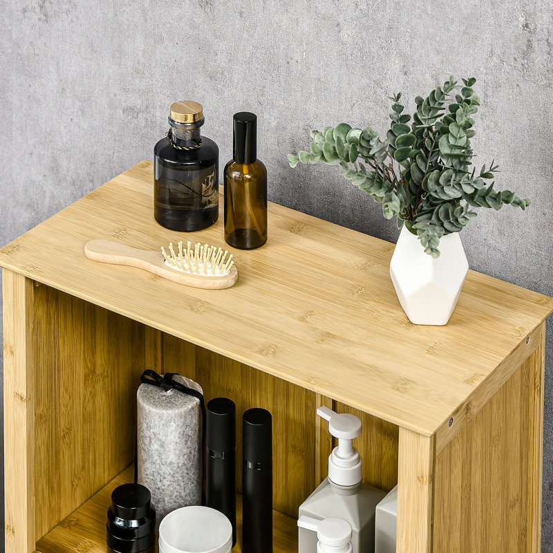 Armoire - Rendez votre rangement de salle de bain et de salon plus efficace grâce à ses portes à tablettes multiples