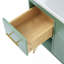 Ensemble de meuble-lavabo 36 po avec lavabo en résine, armoire de salle de bain simple autoportante moderne avec 2 tiroirs et 2 compartiments de rangement, armoire de rangement pour la salle de bain