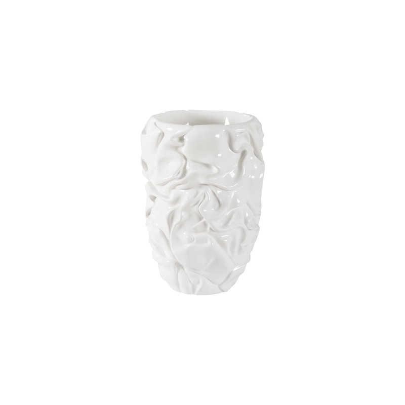 Pot à fleurs Drape, Blanc