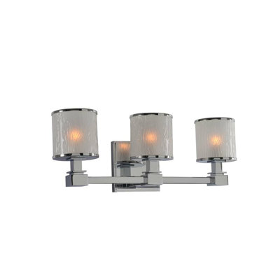 Luminaire pour meuble-lavabo Destin 3 LT en chrome poli Kalco