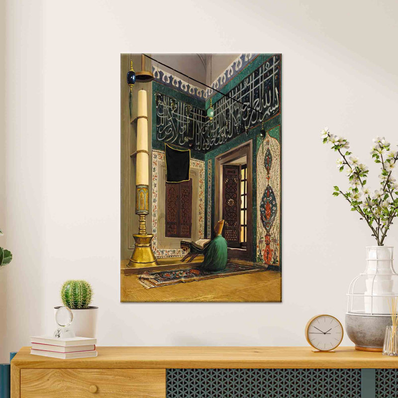 «Atik Valide Mosque», reproduction d'art turque par Osman Hamdi Bey, 1P, 259 cm H x 160 cm l
