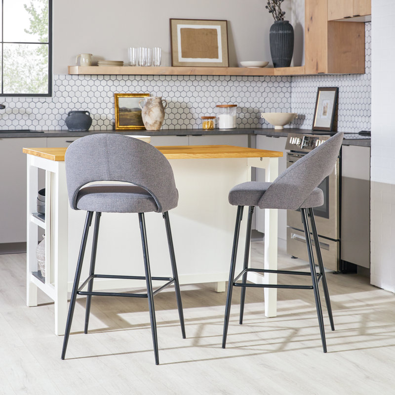 Tabouret de bar 30 po Leray, Gris anthracite