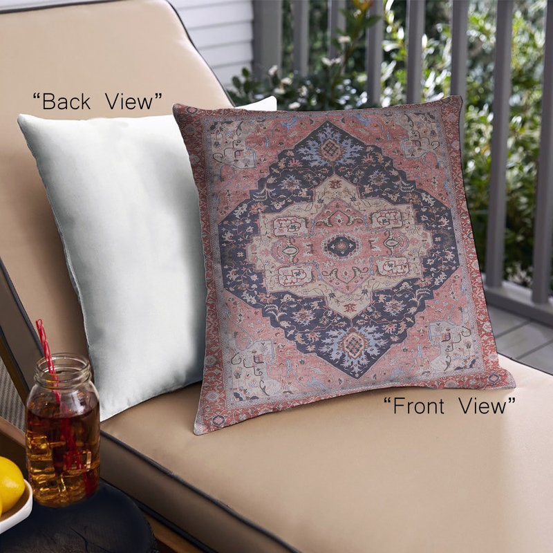 Damask Outdoor Throw Pillow