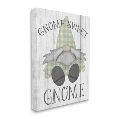 " Gnome Sweet Gnome Garden Home Pun " by Daphne Polselli
