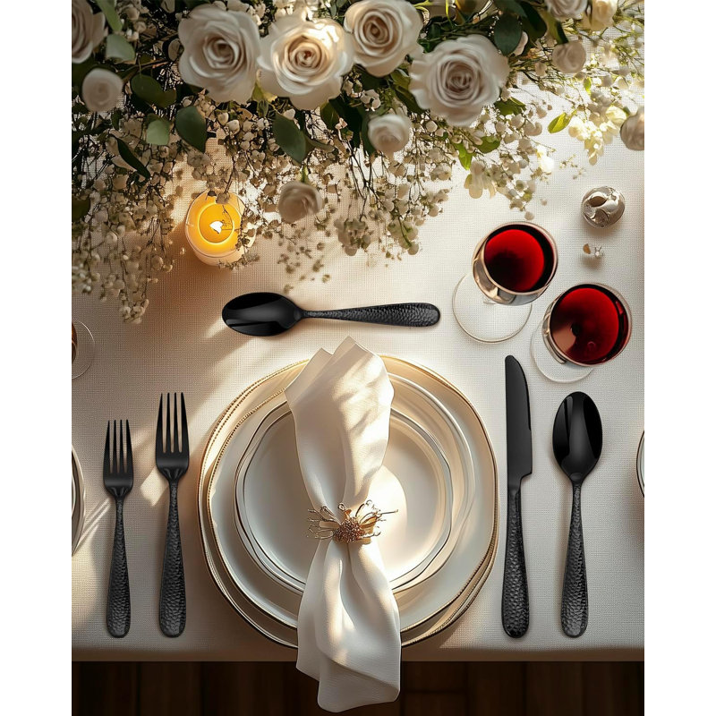 Hammer Black Silverware Set