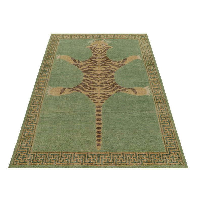 Distressed Homage Animal Print Area Rug, Runner 3' x 8'