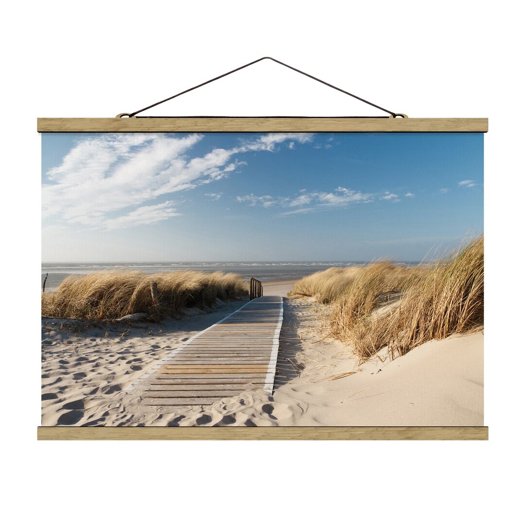 Stoffbild Mit Posterleisten - Ostsee Strand - Querformat 2:3