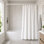 Tringle de rideau de douche mural en coin 35,4 - 35,4 po