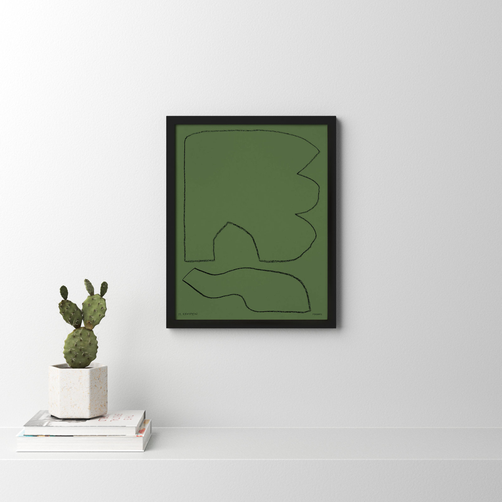 Freya "Forest 1" Print, Black Framed, 20" W x 25" H