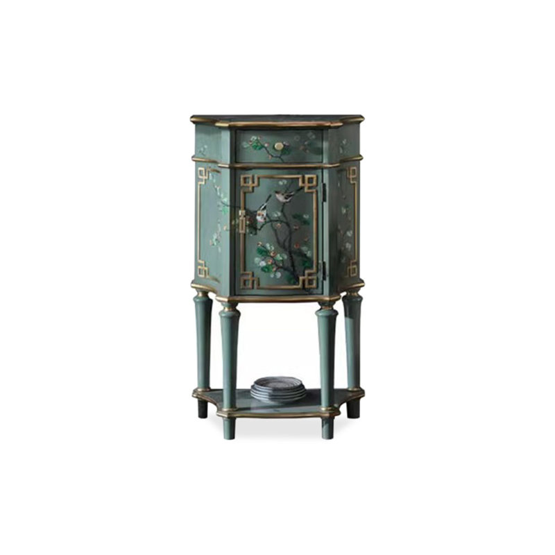 Armoire de coin en bois massif