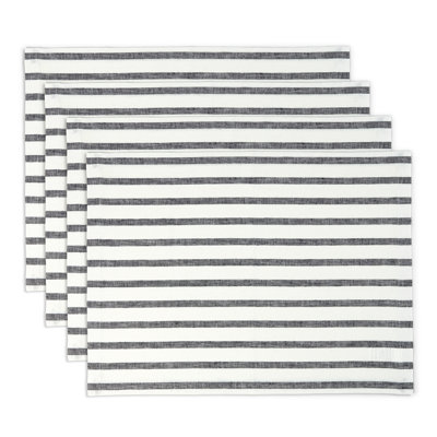 Madison Stripe - 100% Pure Linen Placemats