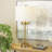 Cole And Grey Crystal Rods Room Table Lamp With Gold And Silver Base
