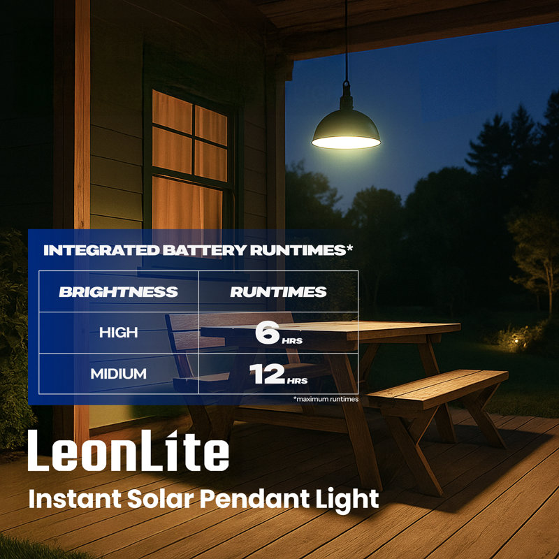  Modern Black Solar Pendant Lights for Outdoor Use, Dusk to Dawn, Dimmable, Remote Control