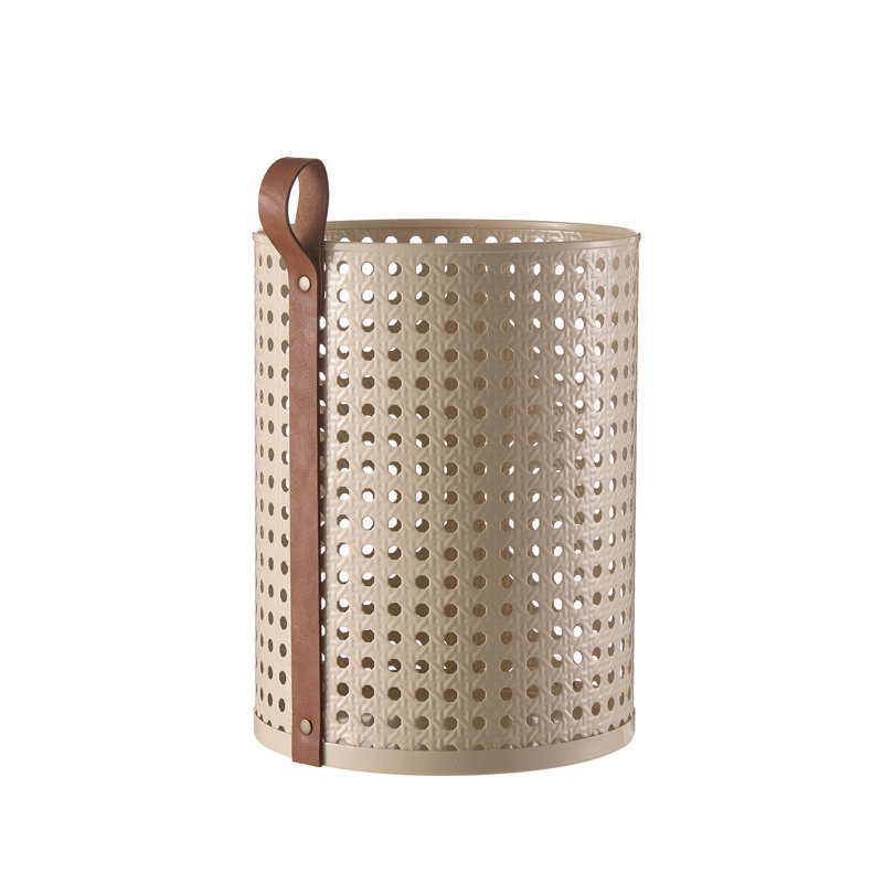 metal trash bin